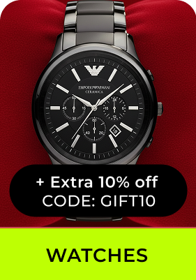 "WATCHES EXTRA 10% OFF. CODE:GIFT10"