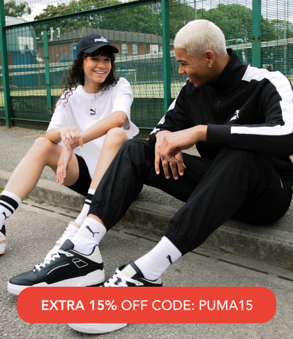"EXTRA 15% OFF ALL PUMA CODE: PUMA15"