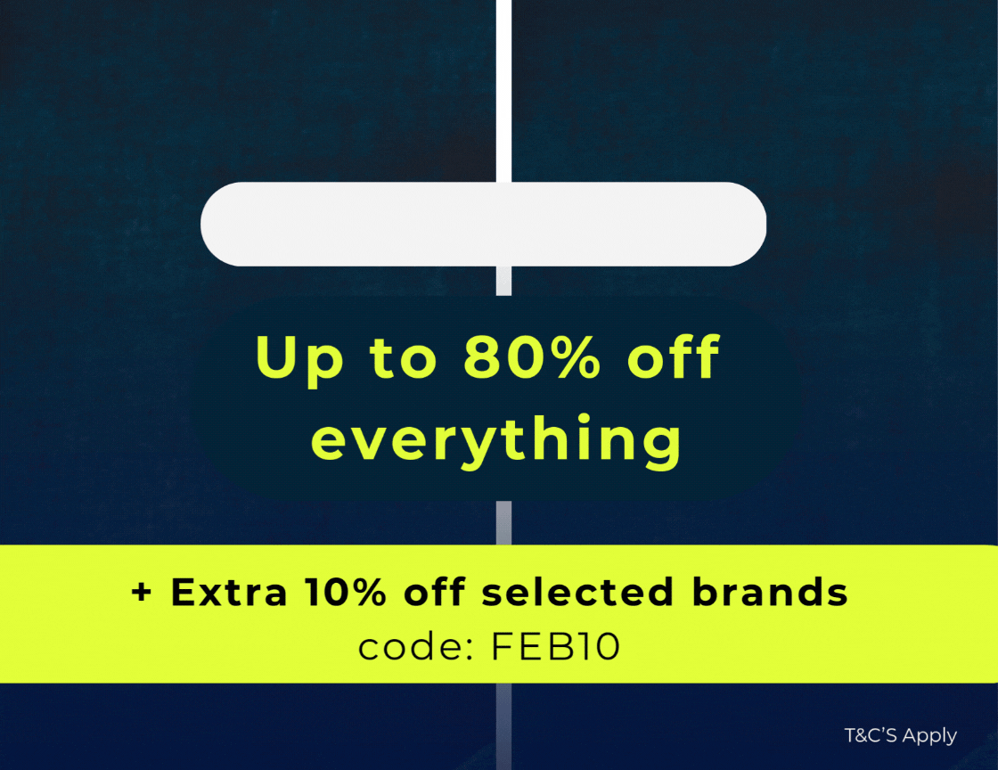 UNMISSABLE OUTLET OFFERS UP TO 80% OFF EVERYTHING +EXTRA 10% OFF SELECETED BRANDS CODE: FEB10