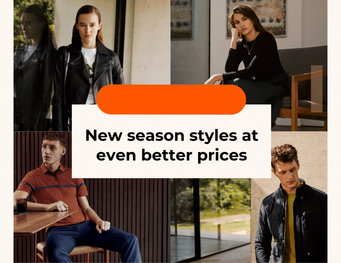 UP TO 80% OFF NEW SEASON STYLES AT EVEN BETTER PRICES
