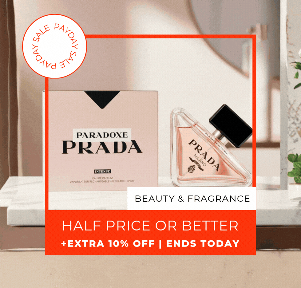 HALF PRICE OR BETTER BEAUTY & FRAGRANCE +EXTRA 10% OFF CODE: PAYDAY ENDS TODAY 