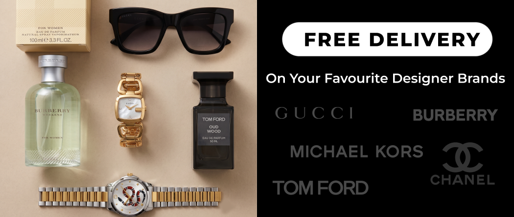 Free Delivery! Your Favourite Designer Brands | GUCCI, BURBERRY, CHANEL, TOM FORD, MICHAEL KORS