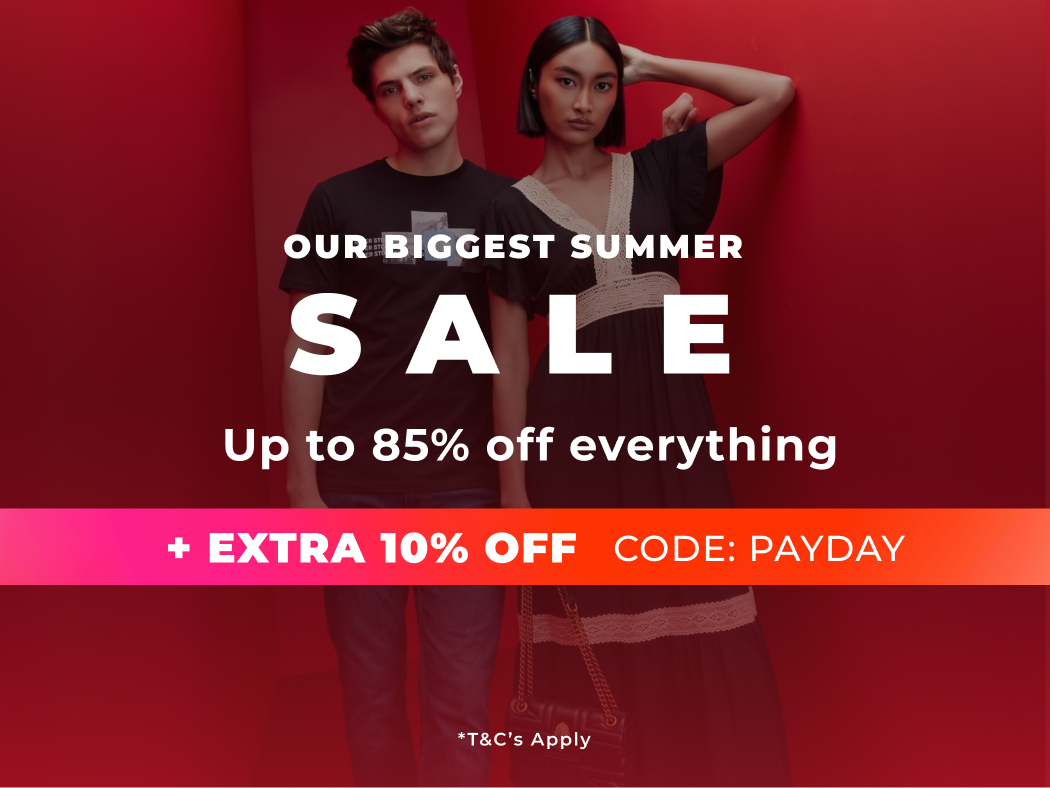 OUR BIGGEST SUMMER SALE | UP TO 85% OFF EVERYTHING + EXTRA 10% OFF CODE:PAYDAY