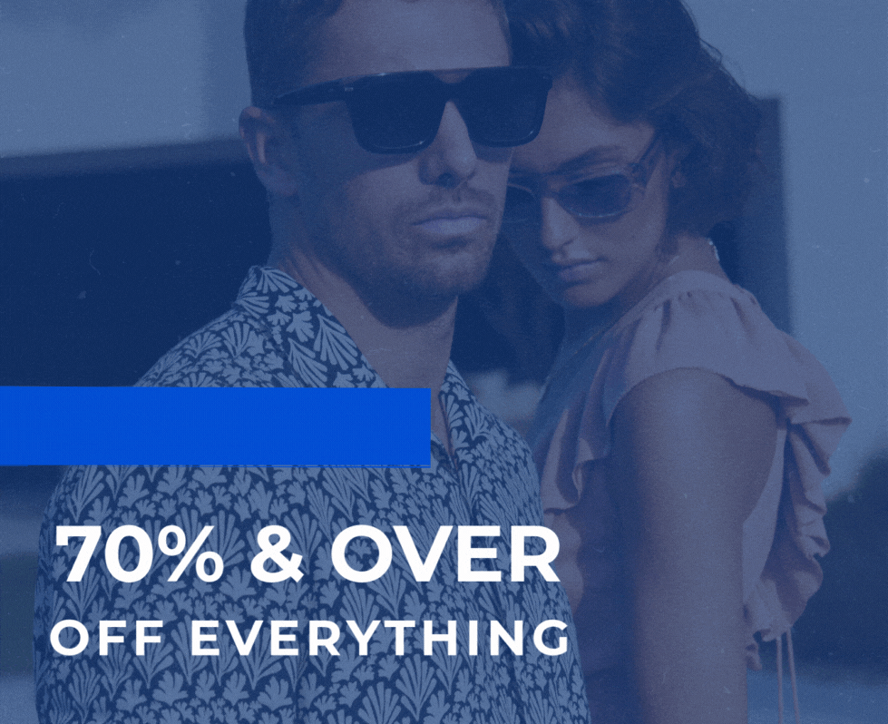 OUTLET 70% % OVER OFF