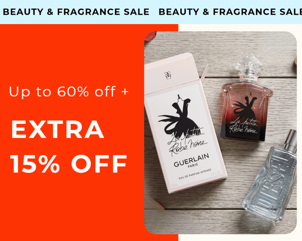 UP TO 60% OFF BEAUTY & FRAGRANCE SALE +EXTRA 15% OFF CODE: MAY15