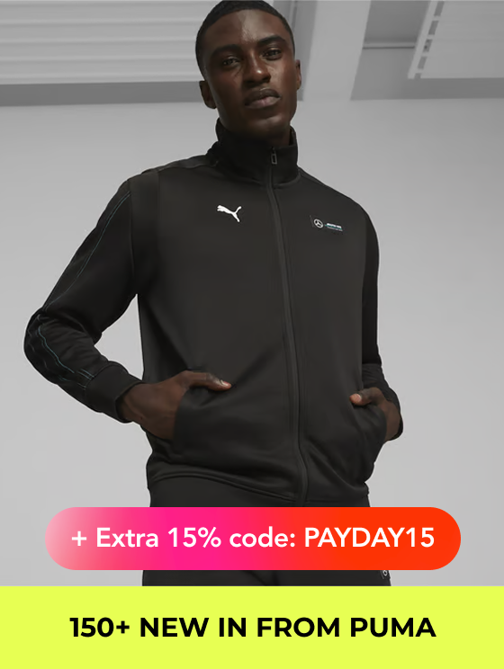 "150+ NEW IN FROM PUMA +15% OFF USE CODE: PAYDAY15"