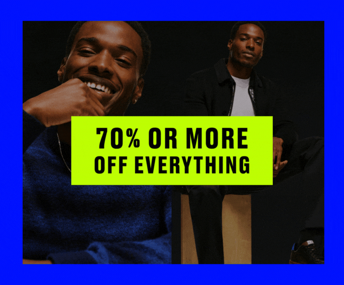 BLACK FRIDAY OUTLET 70% OR MORE OFF EVERYTHING 