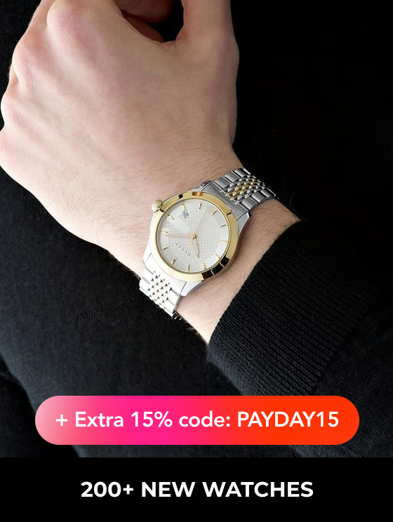 "200+ NEW WATCHES +15% USE CODE : PAYDAY15"