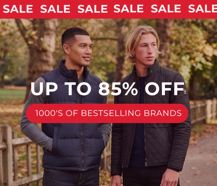 SALE UP TO 85% OFF 1000'S OF BESTSELLING BRANDS 