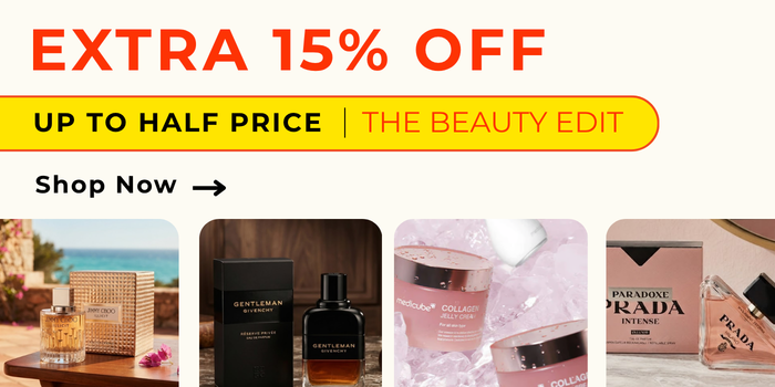 THE BEAUTY EDIT UP TO HALF PRICE + EXTRA 15% OFF CODE: BEAUTY15