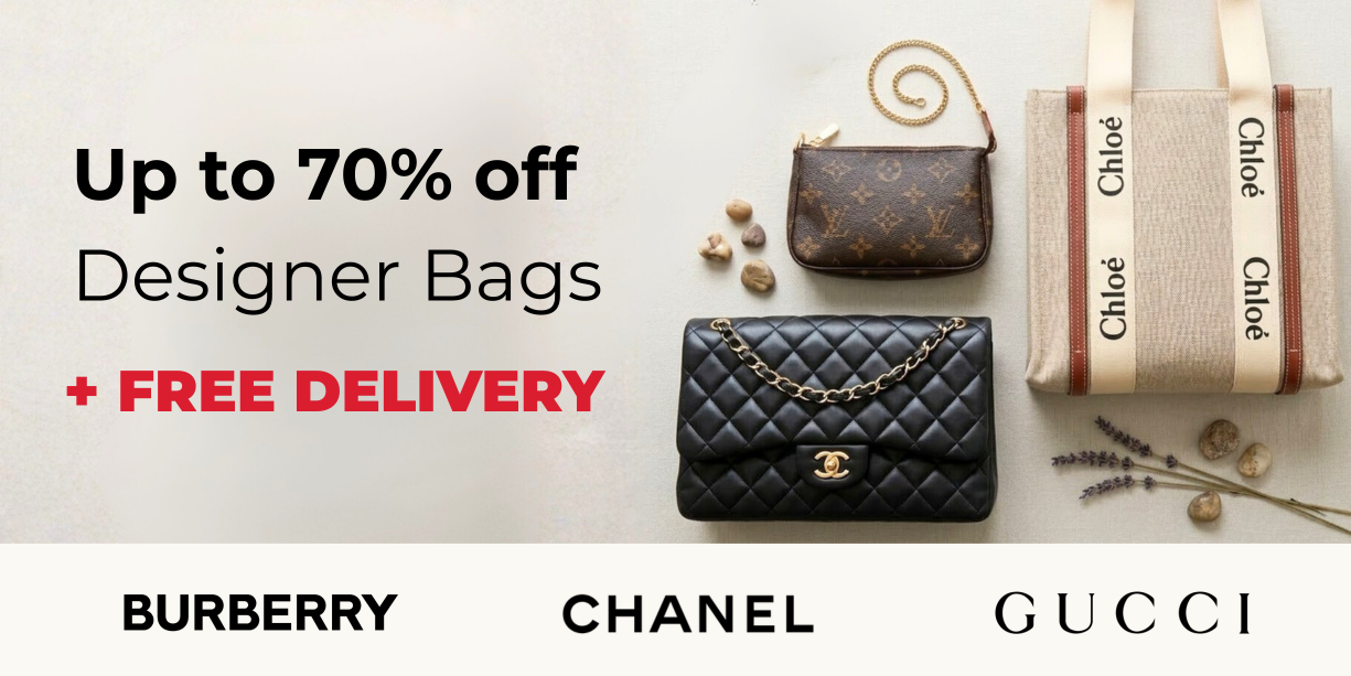 UP TO 70% OFF DESIGNER BAGS + FREE DELIVERY CODE: FREEDEL BURBERRY CHANEL GUCCI