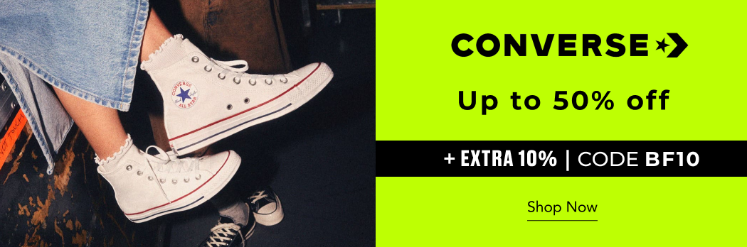 CONVERSE FREE DELIVERY +EXTRA10