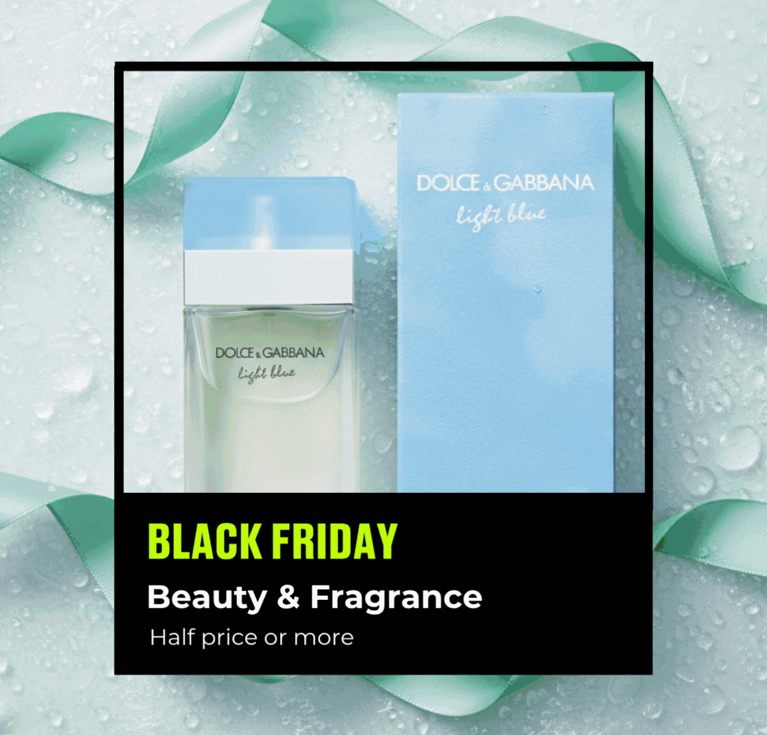 BLACK FRIDAY BEAUTY & FRAGRANCE HALF PRICE OR MORE