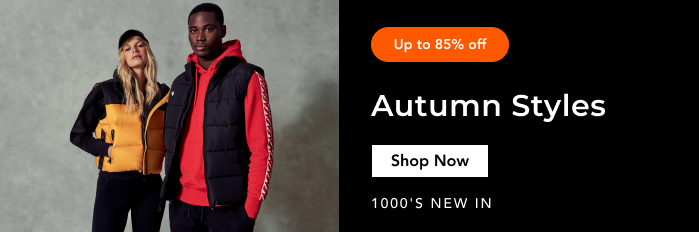 "UP TO 85% OFF AUTUMN STYLES "