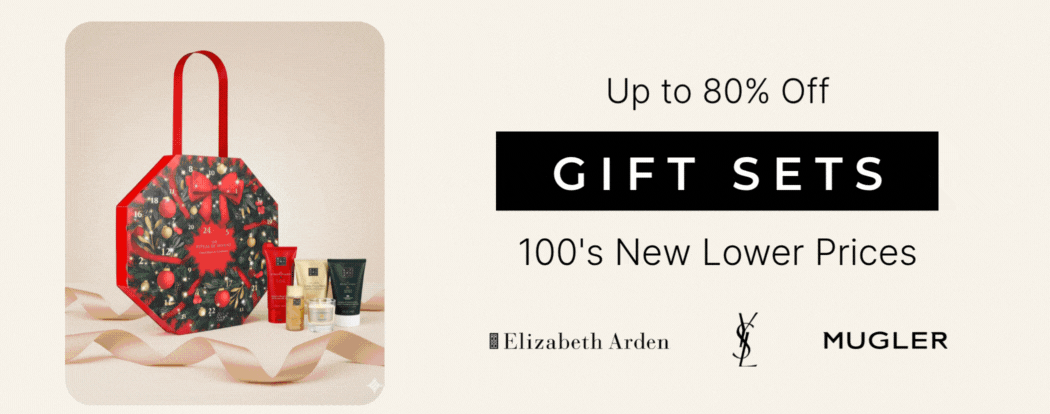 UP TO 80% OFF GIFTSETS 100'S NEW LOWER PRICES: ENDS SUNDAY MUGLER, YSL, ELIZABETH ARDEN & MORE