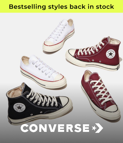 CONVERSE BACK IN STOCK
