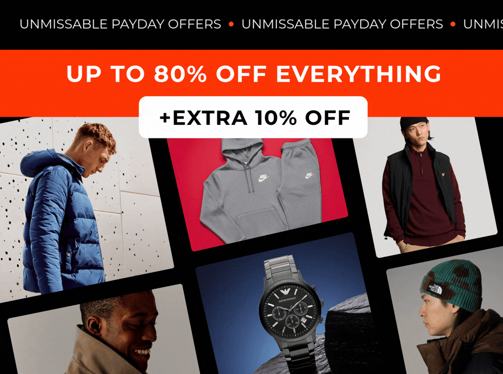 UNMISSABLE PAYDAY OFFERS UP TO 80% OFF +EXTRA 10% CODE: PAYDAY
