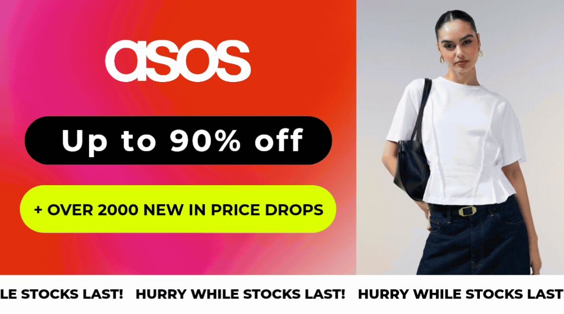 ASOS UP TO 90% OFF +OVER 2000 NEW IN PEICE DROPS 