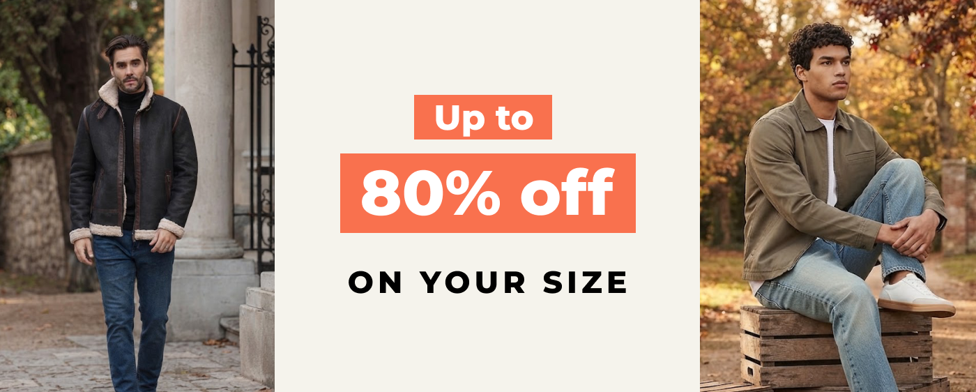 New Season UP TO 80% OFF ON YOUR SIZE 