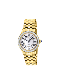 Gv2 Milan Round Swiss Quartz Diamond Dial Bracelet Watch, 32 mm