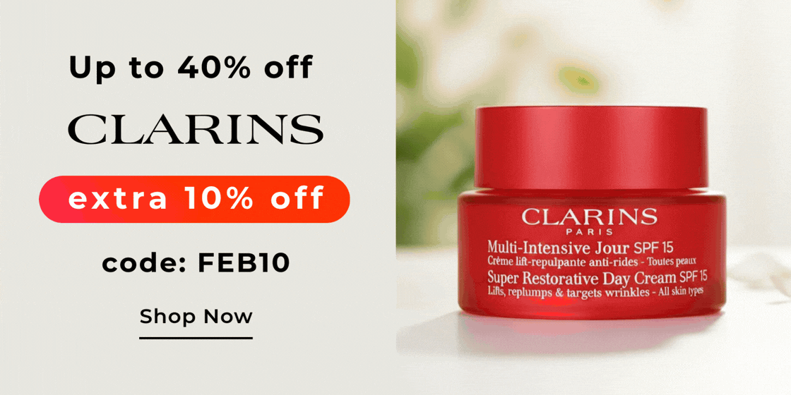 CLARINS +EXTRA 10% OFF CODE: FEB10