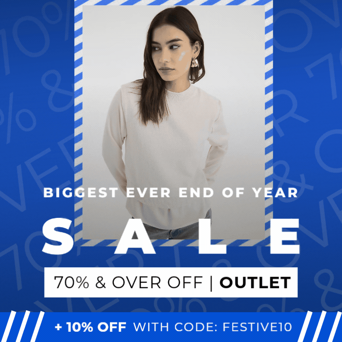 BIGGEST EVER END OF YEAR SALE 70% AND OVER OFF OUTLER +10% OFF WITH CODE: FESTIVE10