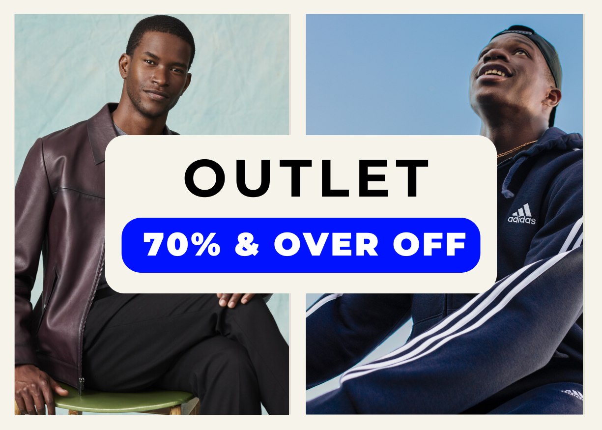 OUTLET PRICES 70% & OVER OFF 