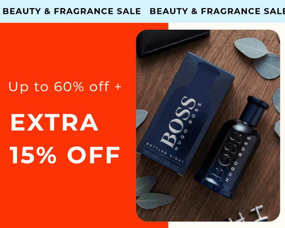 UP TO 60% OFF BEAUTY & FRAGRANCE SALE +EXTRA 15% OFF CODE: MAY15