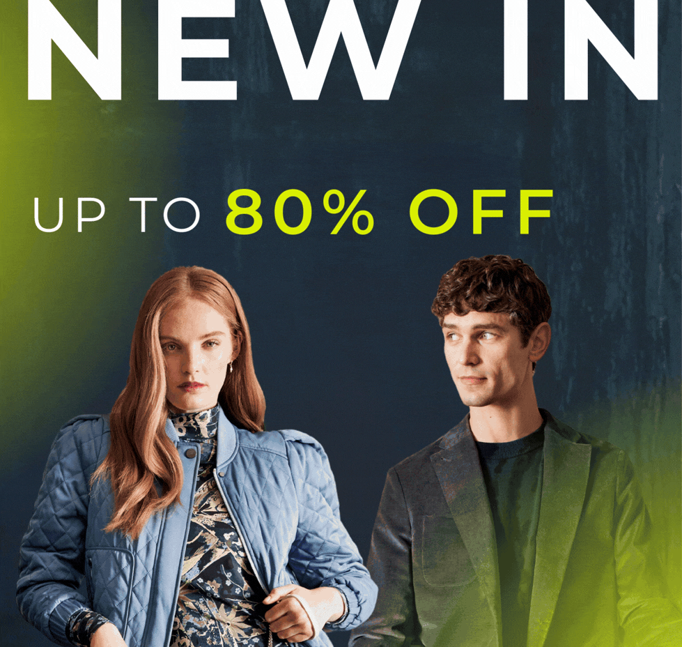 NEW IN SEASONAL STYLES UP TO 80% OFF 