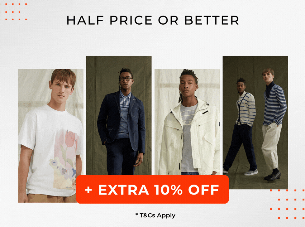 HALF PRICE OR BETTER BRANDS YOU LOVE +EXTRA 10% OFF CODE: PAYDAY