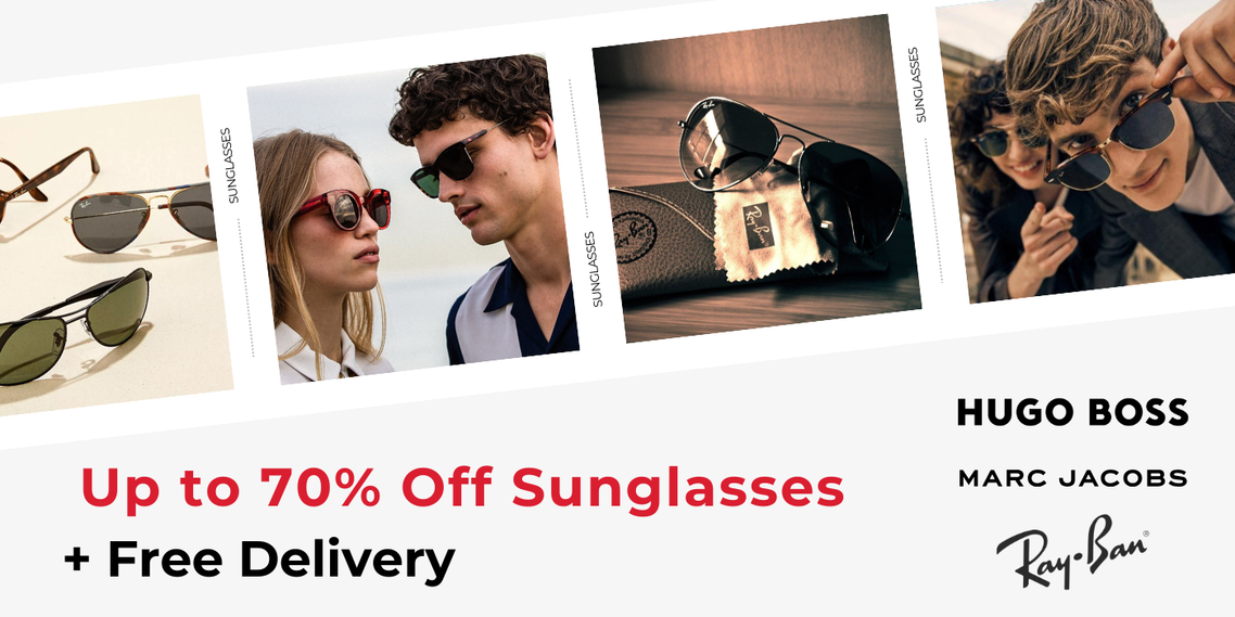 UP TO 70% OFF SUNGLASSES +FREE DELIVERY CODE: FREEDEL