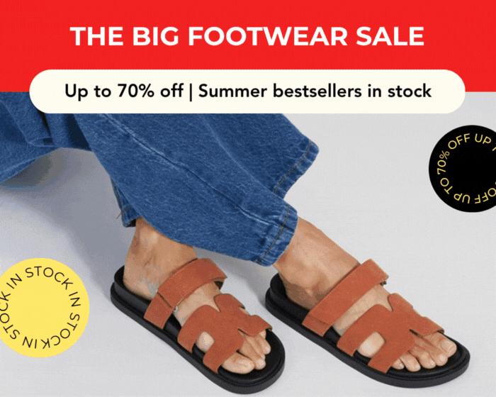 THE BIG FOOTWEAR SALE | UP TO 70% OFF | SUMMER BESTSELLERS IN STOCK