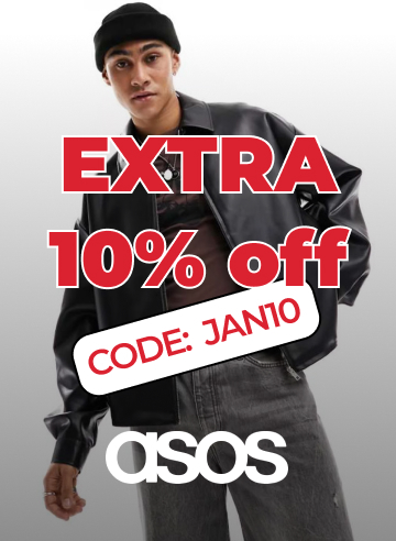 ASOS +EXTRA 10% OFF CODE: JAN10