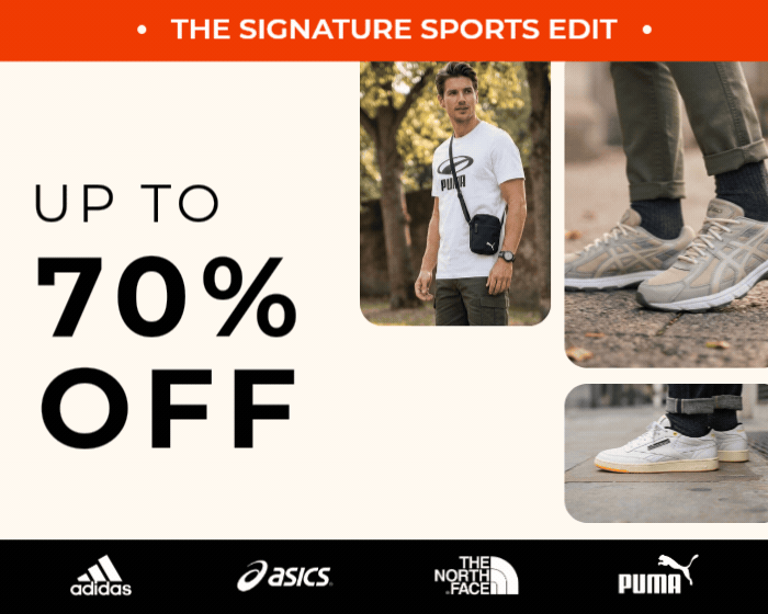 THE SIGNATURE SPORTS EDIT EXTRA 20% OFF WITH CODE SAVE20