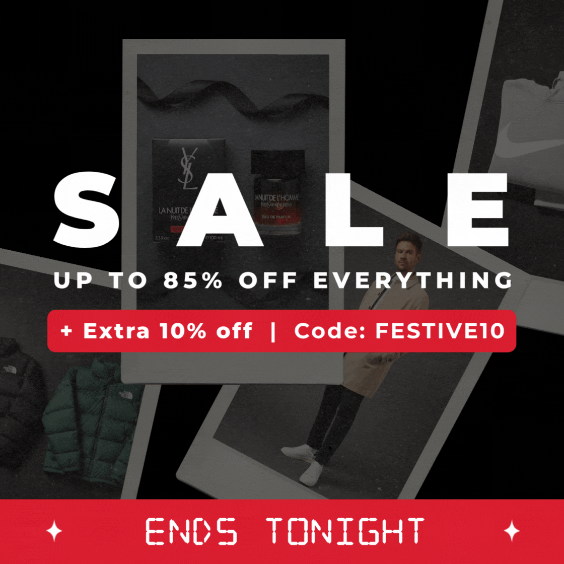 BIGGEST EVER END OF YEAR SALE UP TO 85% OFF + EXTRA 10% OFF | CODE: FESTIVE10