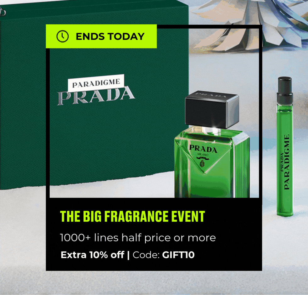 "THE BIG FRAGRANCE EVENT 1000+ LINES HALF PRICE OR MORE +EXTRA 10% OFF. CODE:GIFT10 "