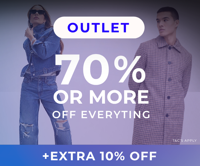 OUTLET 70% & OVER OFF EVERYTHING 