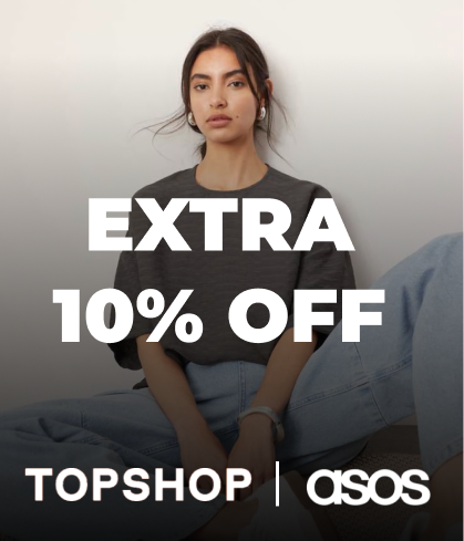 ASOS TOPSHOP +EXTRA 10% OFF CODE: APRIL10