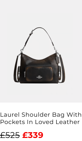 Laurel Shoulder Bag With Pockets In Loved Leather
