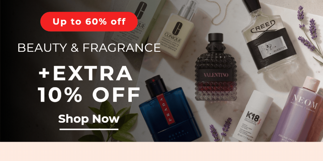 "SUMMER BEAUTY MUST HAVES Up to 60% off +Extra 10% off. Code: JULY10"