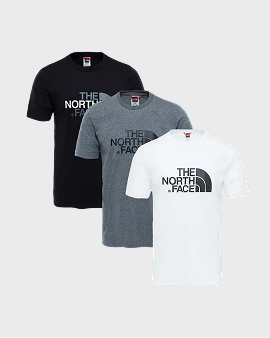 3 Pack The North Face Men’s Easy Tee T Shirt