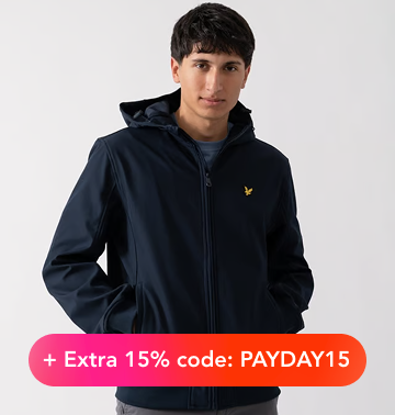 "200+ NEW IN COATS & JACKETS +15% OFF USE CODE: PAYDAY15"