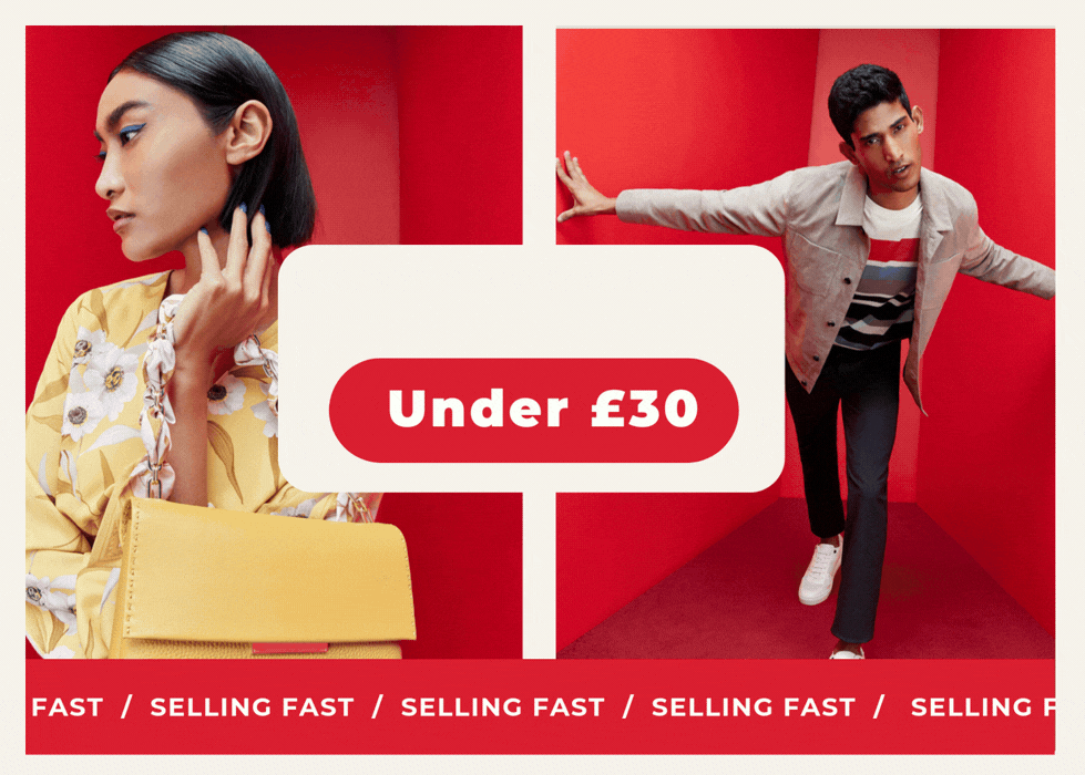 EVERYTHING UNDER £30 SELLING FAST!