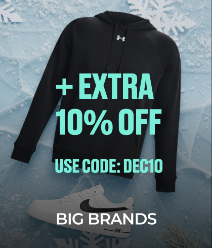 Up to 50% Nike & The North Face + Extra 10% CODE:DEC10