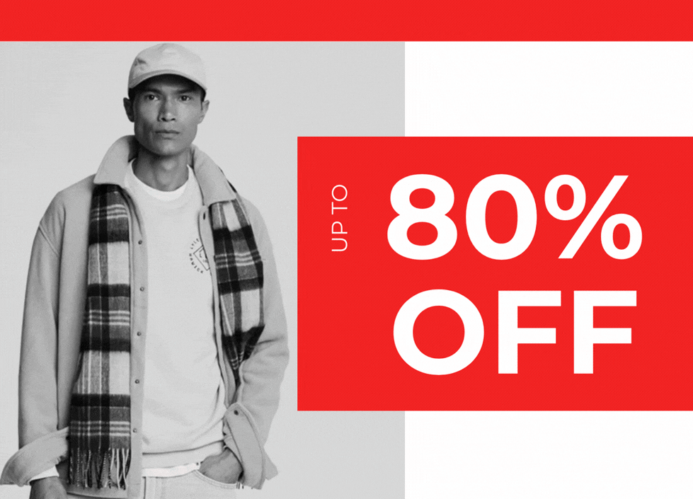 UNMISSABLE OUTLET OFFERS UP TO 80% OFF