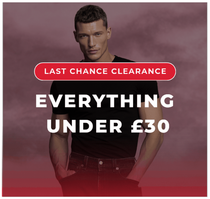 LAST CHANCE CLEARANCE EVERYTHING UNDER £30