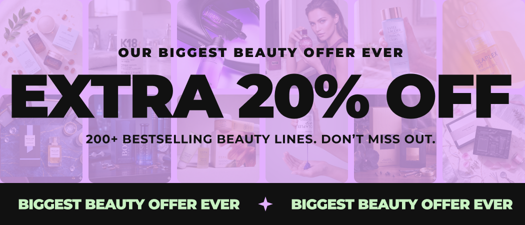 "OUR BIGGEST BEAUTY DEALS EVER. UP TO 60% +EXTRA 20% OFF! 200+ STYLES: MUGLER, PACO RABANNE, VIKTOR & ROLF, BOSS & MORE.... "