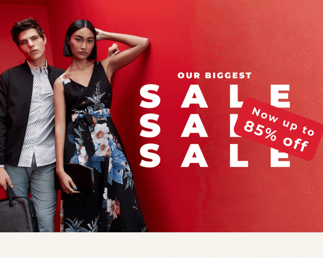 OUR BIGGEST SALE NOW UP TO 85% OFF 1000S OF OFFERS ENDING SOON