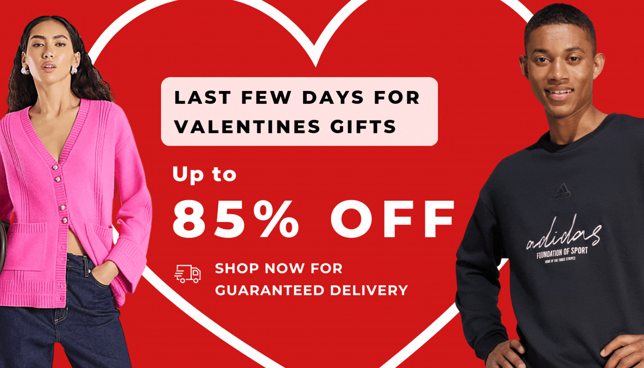 LAST FEW DAYS FOR VALENTINES GIFTS UP TO 85% OFF SHOP NOW FOR GUARANTEE DELIVERY 