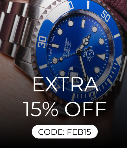 Designer Watches EXTRA 15% OFF USE CODE FEB15